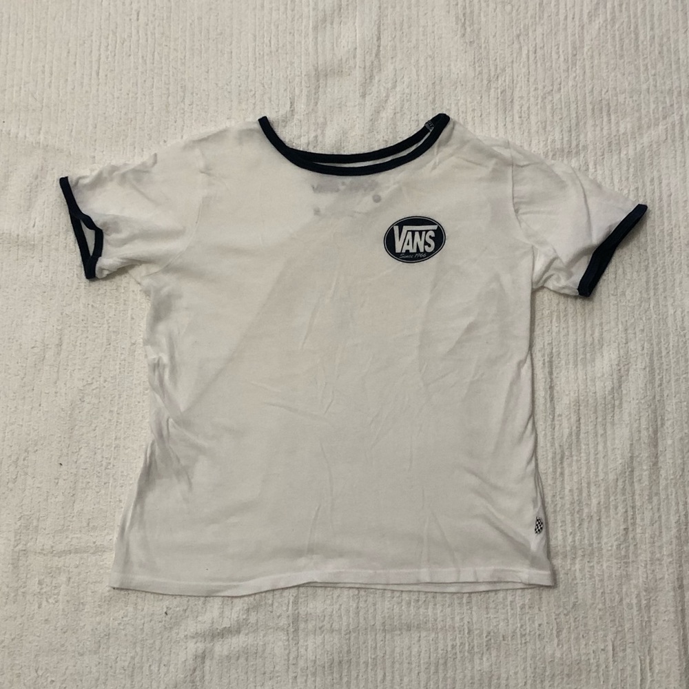 Vans | White & Navy Ringer T-Shirt